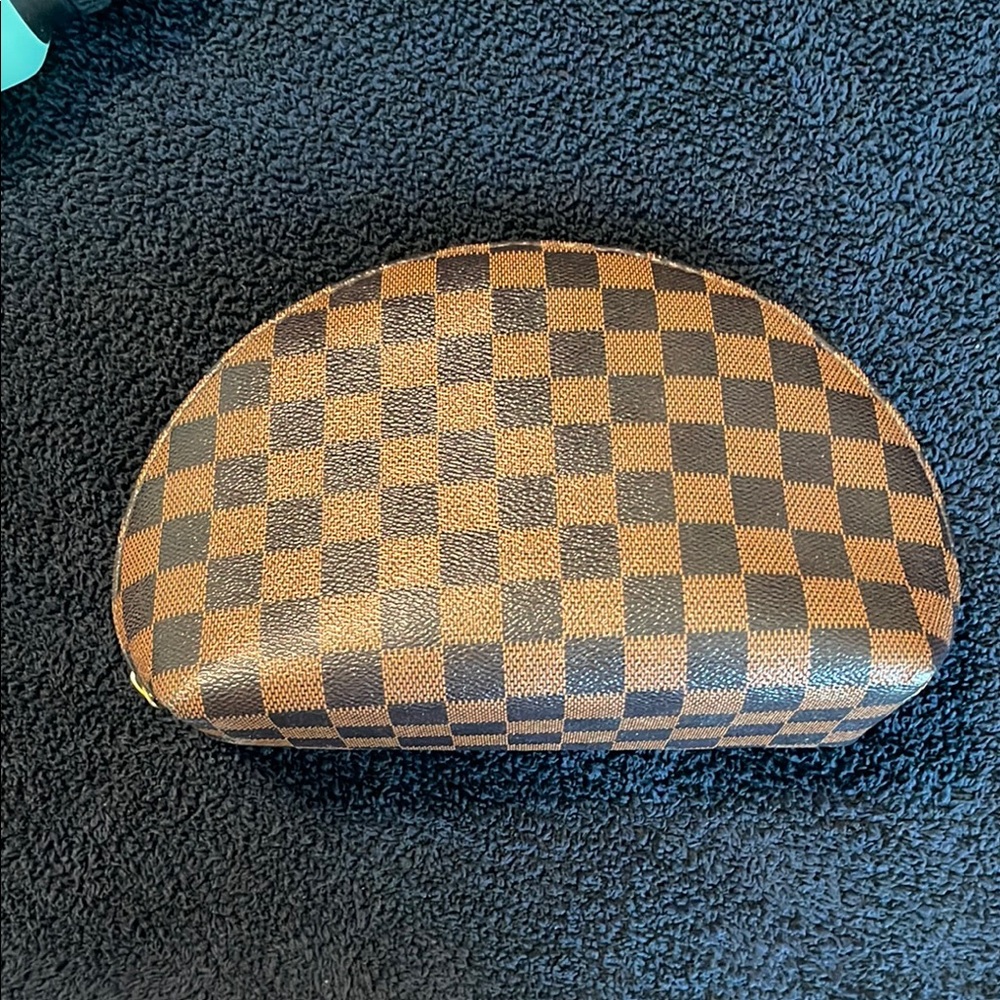 Checkered Brown and Black Clutch